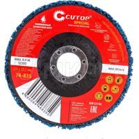 Круг зачистной полимерный CUTOP Special, 125х22,2 мм, Синий