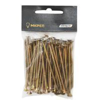 Саморез желтый PZ, 6х80 25шт., (Гриппер)