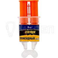 Клей эпоксидный, в шприце, "СЕКУНДА", 3+3 мл