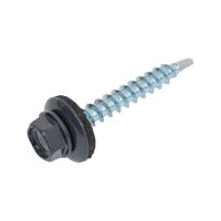 Саморез кровельный Zn, 4,8х35, RAL-7024 графитово-серый