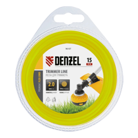 Леска для триммера, круглая, 2 мм х 15 м, блистер, FLEX CORD, Denzel