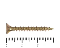 Саморез желтый PZ, 3.5х30 100шт., (Гриппер)