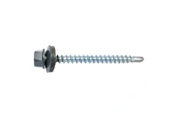 Саморез кровельный Zn, 4,8х51, RAL-7024 графитово-серый, 30шт (Гриппер)