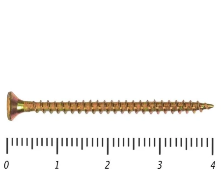 Саморез желтый PZ 3х40, 400шт., Коробочка