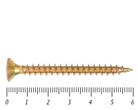 Саморез желтый PZ, 5х60 50шт., (Гриппер)