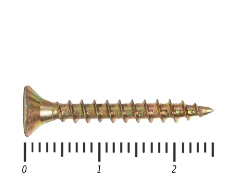 Саморез желтый PZ, 3х25 100шт., (Гриппер)