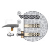 Дюбель распорный, 14х70мм, 20шт, нейлоновый, Европартнер PND14