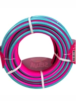 Шланг, поливочный, ТЭП 3/4", 25 м, 3-слойный, фуксия, FINLAND SELVA  2448 