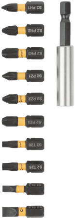 Набор, торсионных, бит, 25мм, "Компактный", Cutop profi plus, 11 предметов