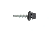 Саморез кровельный Zn, 4,8х29, RAL-7024 графитово-серый, 30шт (Гриппер)