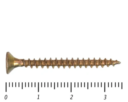 Саморез желтый PZ, 5х35 30шт., (Гриппер)