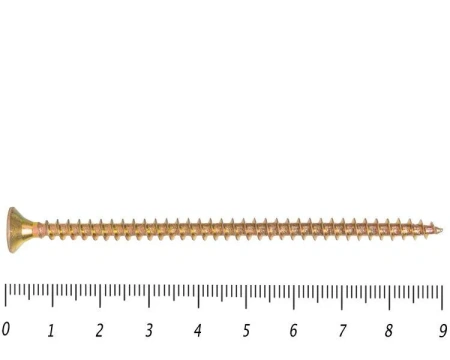 Саморез желтый PZ, 6х90 50шт., (Гриппер)