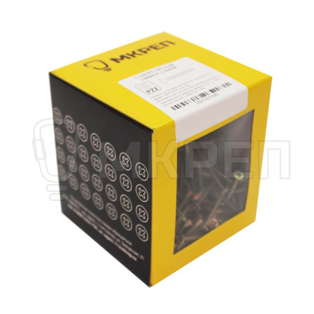 Саморез желтый PZ 5х100, 200шт., Коробочка